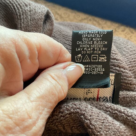 Marvelush for Layers by Lizden 2 Piece Brown Fringed Poncho w/Scarf One Size - Picture 7 of 7